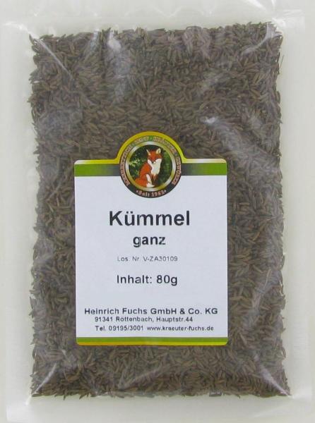 Kümmel, ganz, 80 g